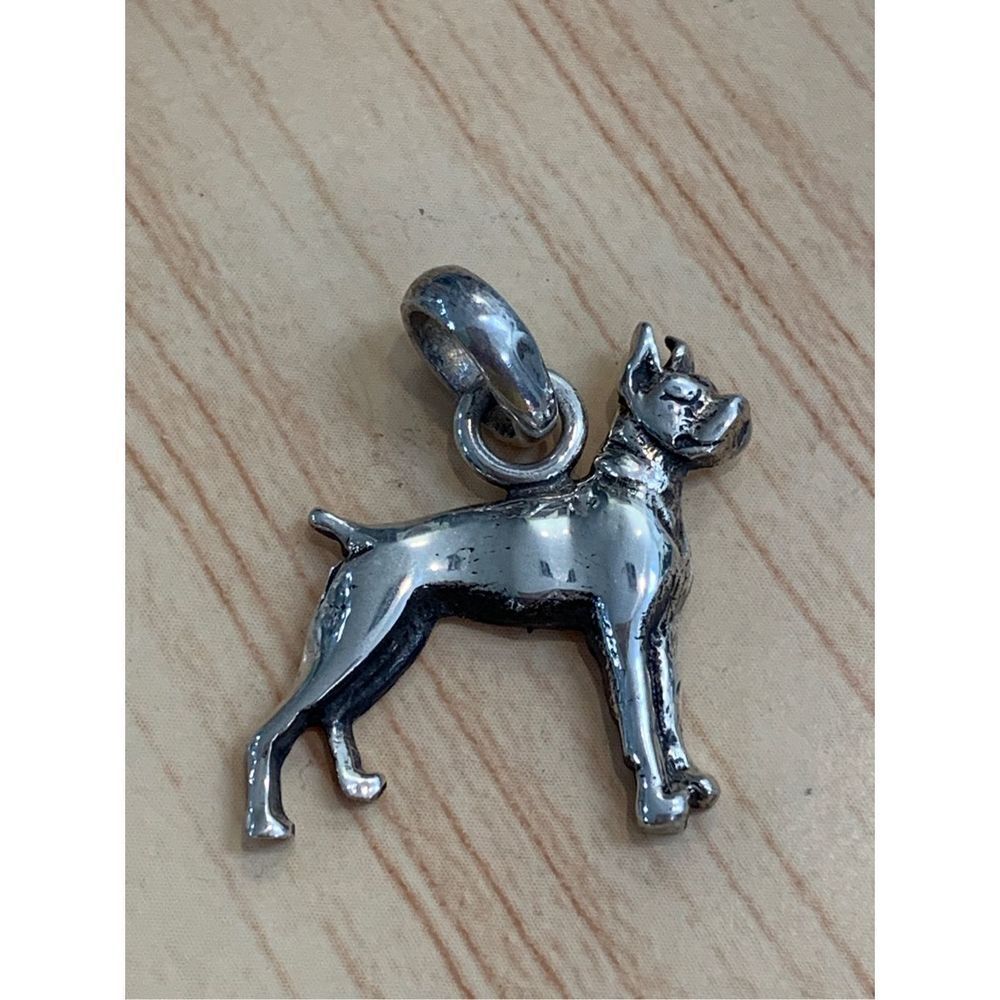 .925 Boxer Sterling Silver Jewelry Charm #dogs